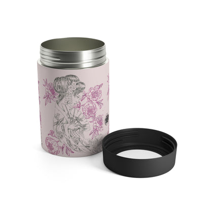 Flowing Geisha Can Holder — Insulated Stainless Steel 12oz Cooler