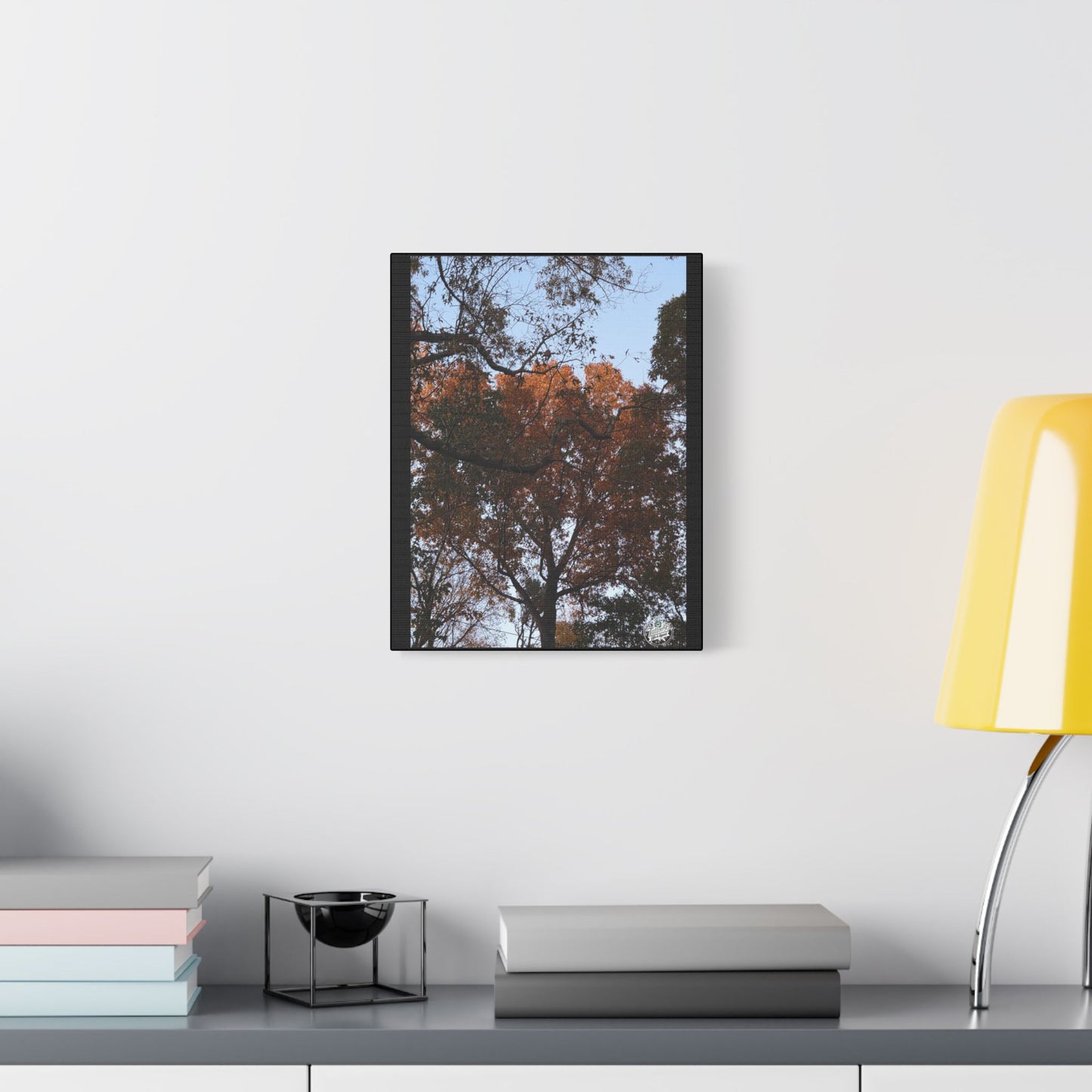 Wall Art - Fall Tree Photography- 11" x 14" Satin Canvas Stretched.