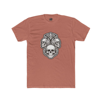 Skulls Filigree Crew Tee — Unisex Cotton Skull Filigree T-Shirt