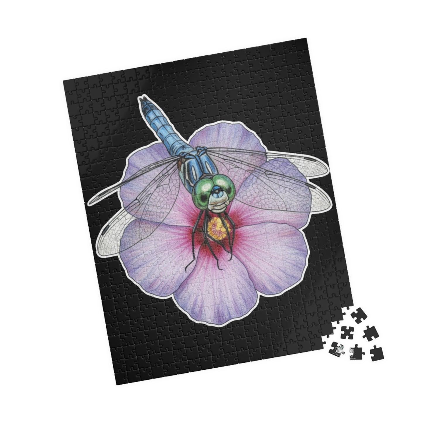 Dragonfly Hibiscus- Jigsaw Puzzle — 110/252/520/1014 - Piece Magical Artwork