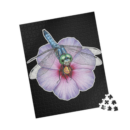 Dragonfly Hibiscus- Jigsaw Puzzle — 110/252/520/1014 - Piece Magical Artwork