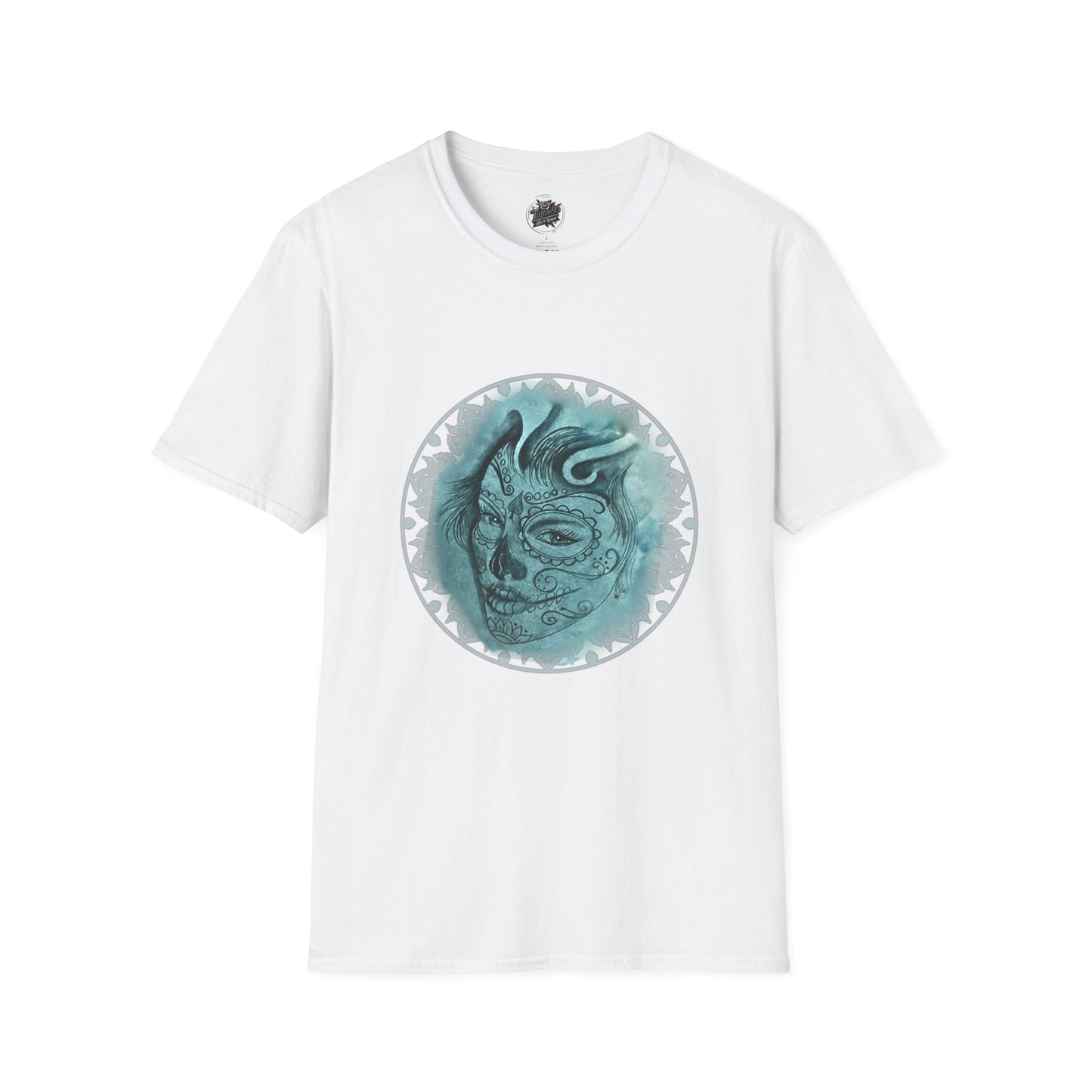 Beautiful Face Tattoo Art - Gildan T-Shirt — Artistic Portrait Graphic Tee