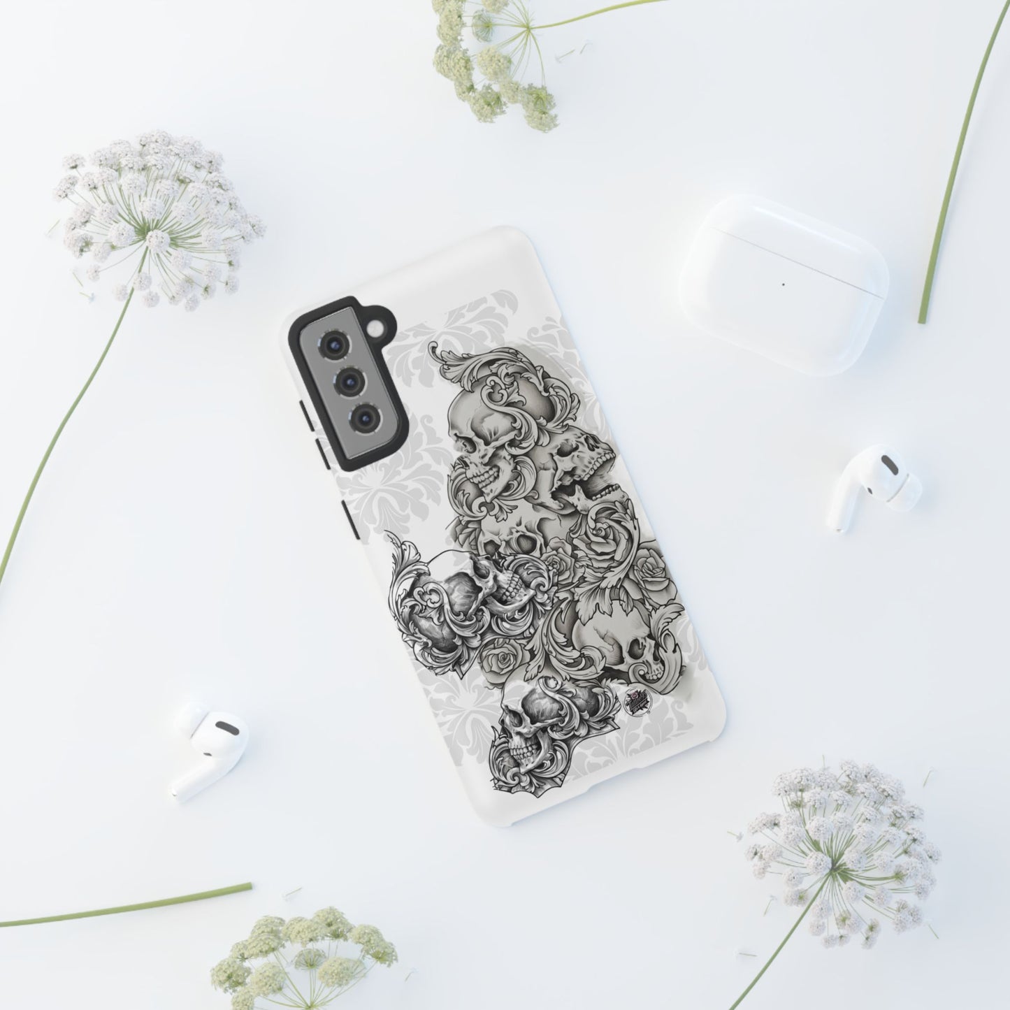Cascading Skulls - Tough Phone Cases Available in most Galaxy series.