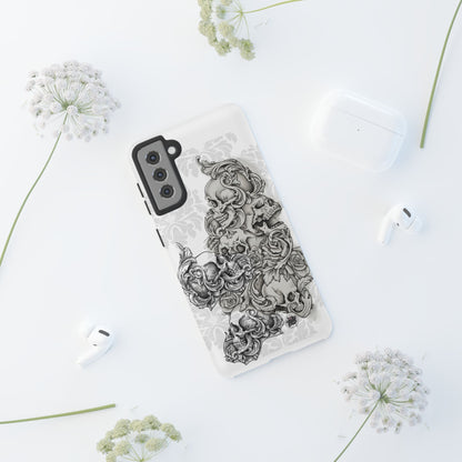 Cascading Skulls - Tough Phone Cases Available in most Galaxy series.