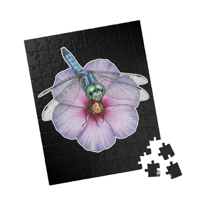 Dragonfly Hibiscus- Jigsaw Puzzle — 110/252/520/1014 - Piece Magical Artwork