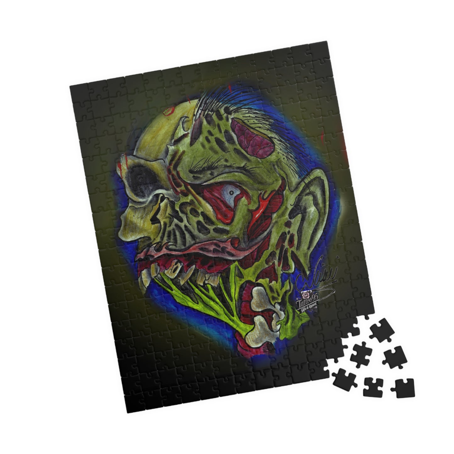 Zombie King of the Dead Puzzle — 110/252/520-Piece Halloween Horror Jigsaw