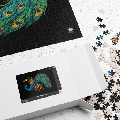 Floral Peacock - Puzzles, 110 pieces, 252 pieces, 520 pieces, 1014 pieces