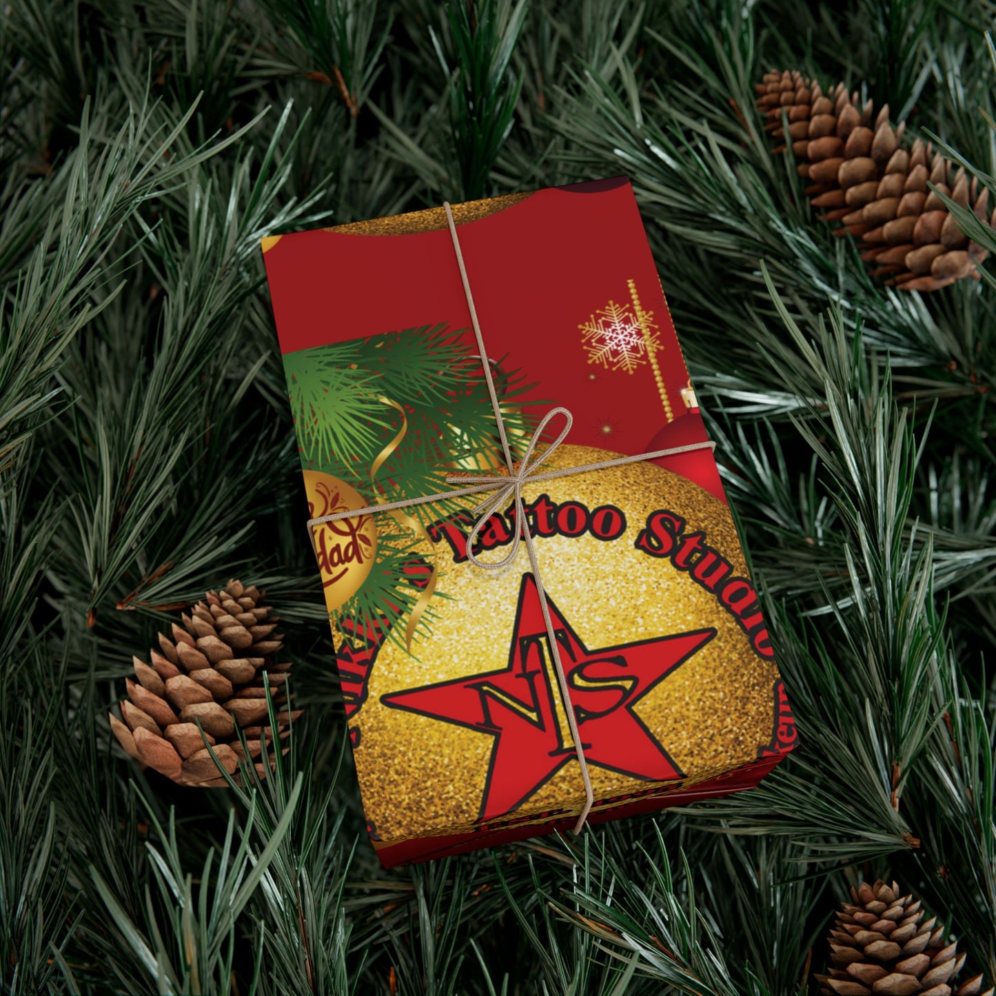 Nikki's Tattoo Studio Collection - Gift Wrapping - ORNAMENTAL Gift Wrapping Paper