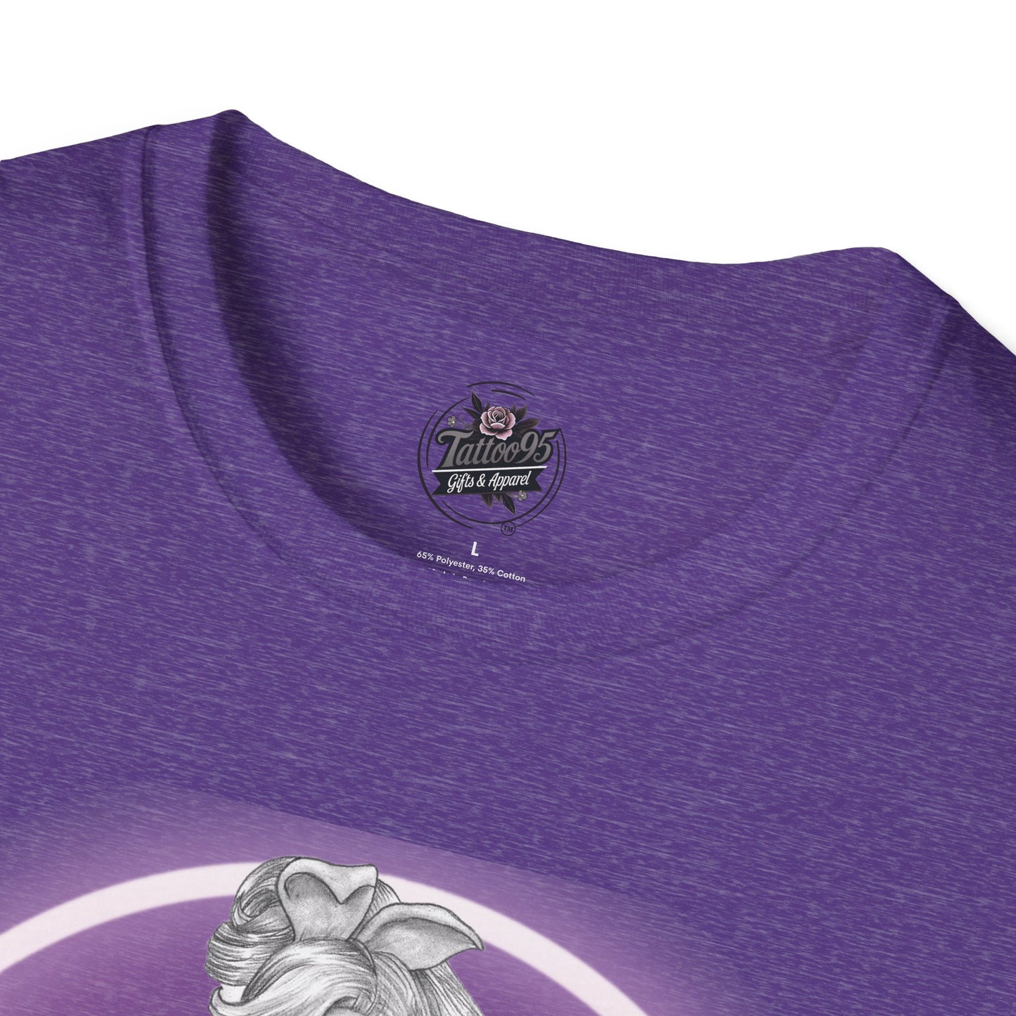 Pretty Bunny Vintage Artwork - Unisex Soft-Style T-Shirt