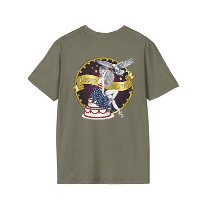 Happy Birthday America 250 years old - Gildan T-Shirt — July 4th Graphic Tee