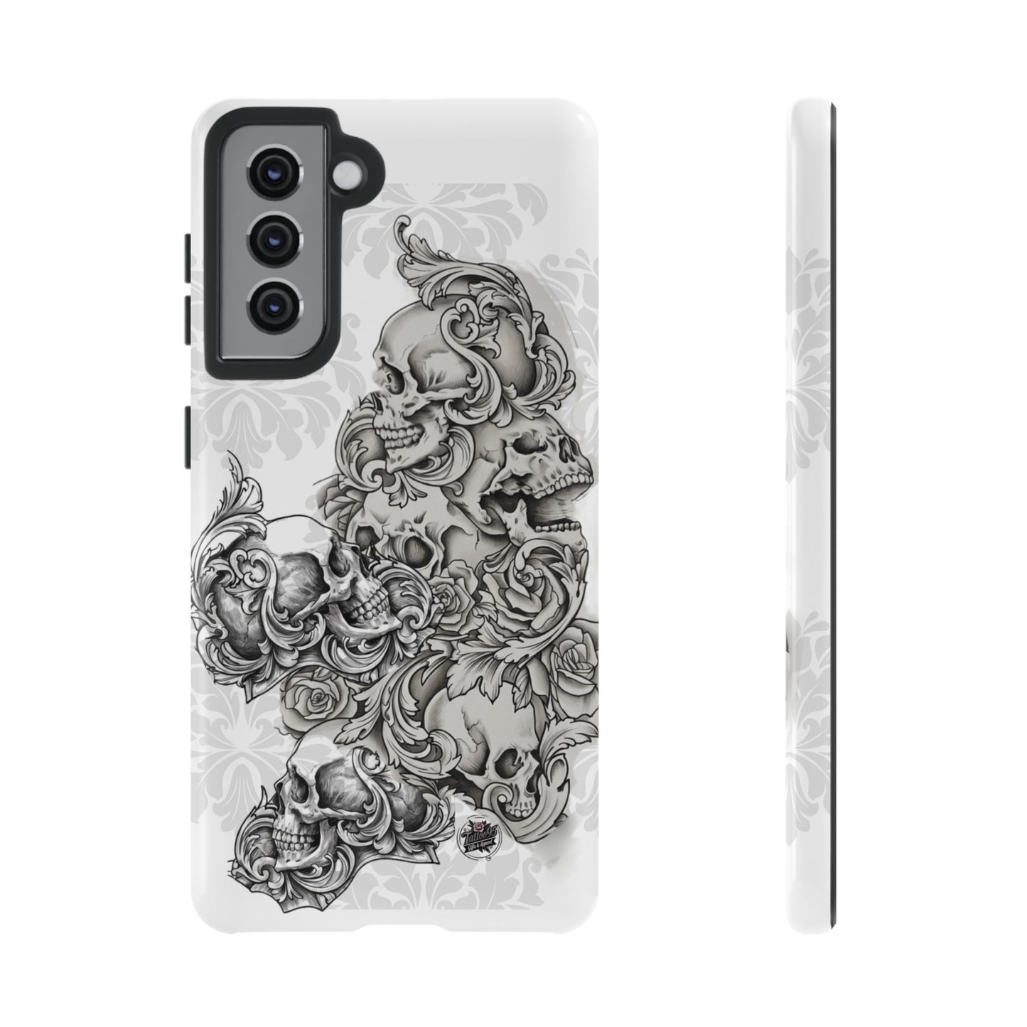 Cascading Skulls - Tough Phone Cases Available in most Galaxy series.