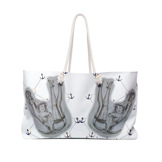 Vintage Sailor Girl Artwork - Weekender Bag