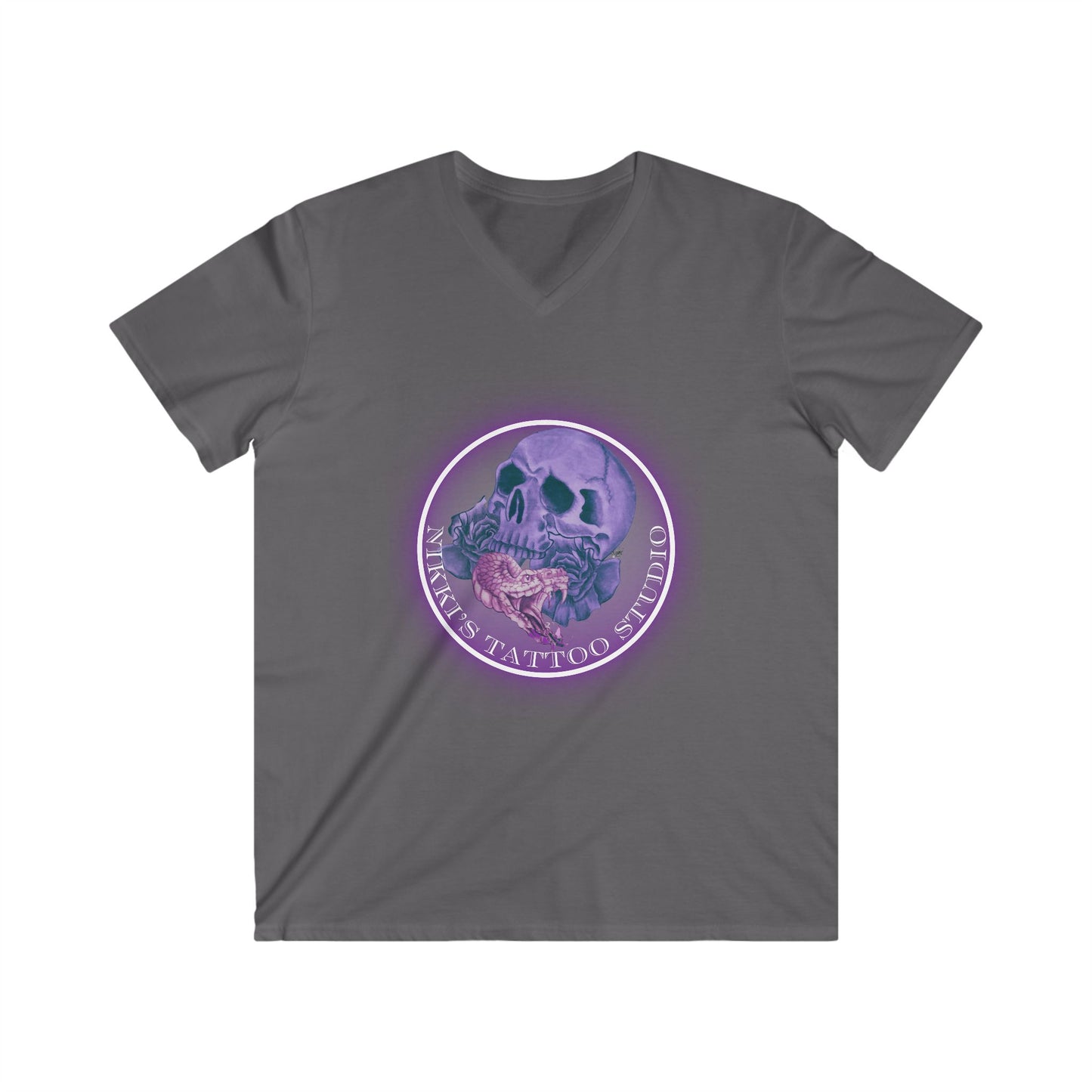 Nikki's Tattoo Studio Collection - 30 Year Anniversary Edition - Skull and Snake T-Shirt Vneck