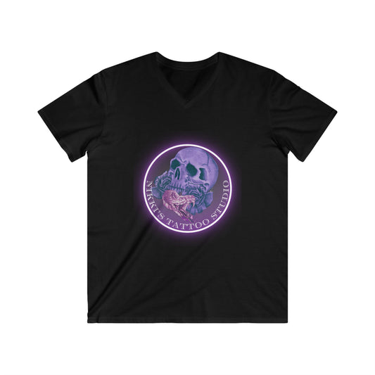 Nikki's Tattoo Studio Collection - 30 Year Anniversary Edition - Skull and Snake T-Shirt Vneck