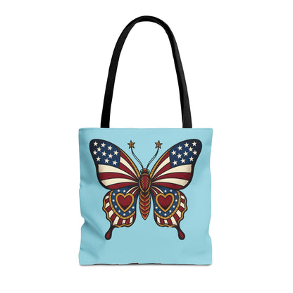 Butterflies Are Free Patriotic Celebration Tote Bag