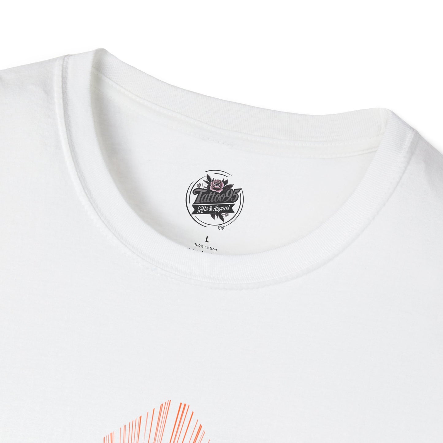 Snake and Cherry Blossoms - Unisex Softstyle T-Shirt