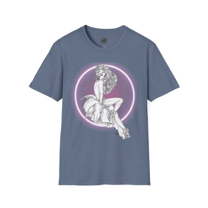 Pretty Bunny Vintage Artwork - Unisex Soft-Style T-Shirt