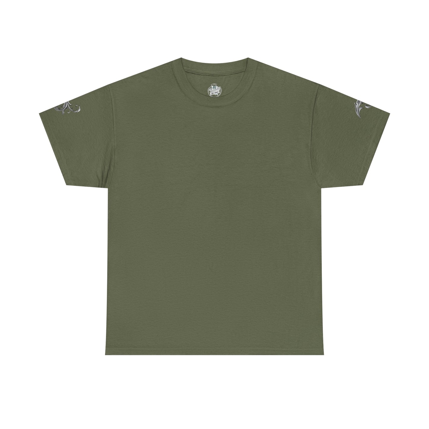 Skulls Filigree - Military Green T-Shirt