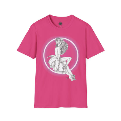 Pretty Bunny Vintage Artwork - Unisex Soft-Style T-Shirt