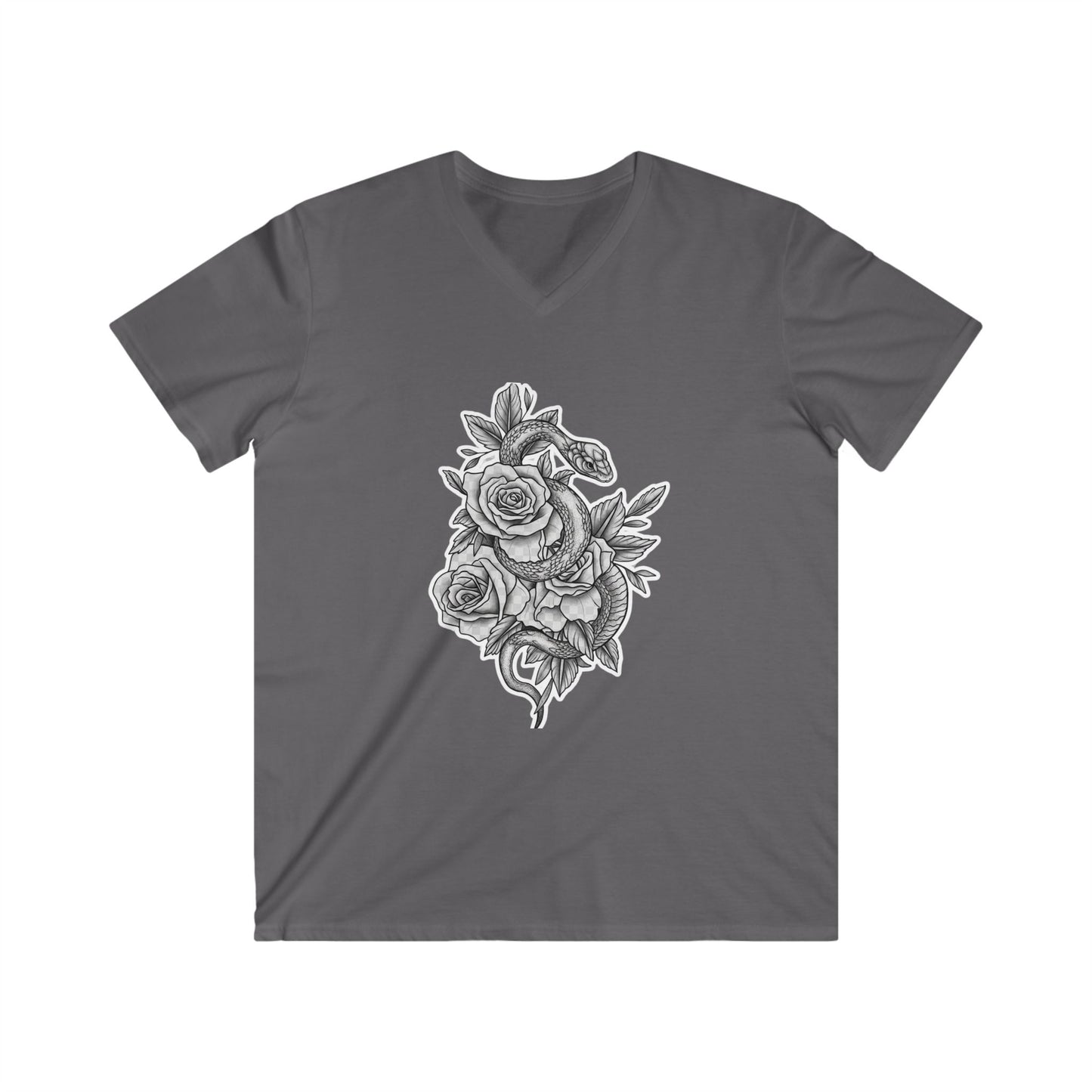 Snake & Roses Ladies Tshirt with V-neck