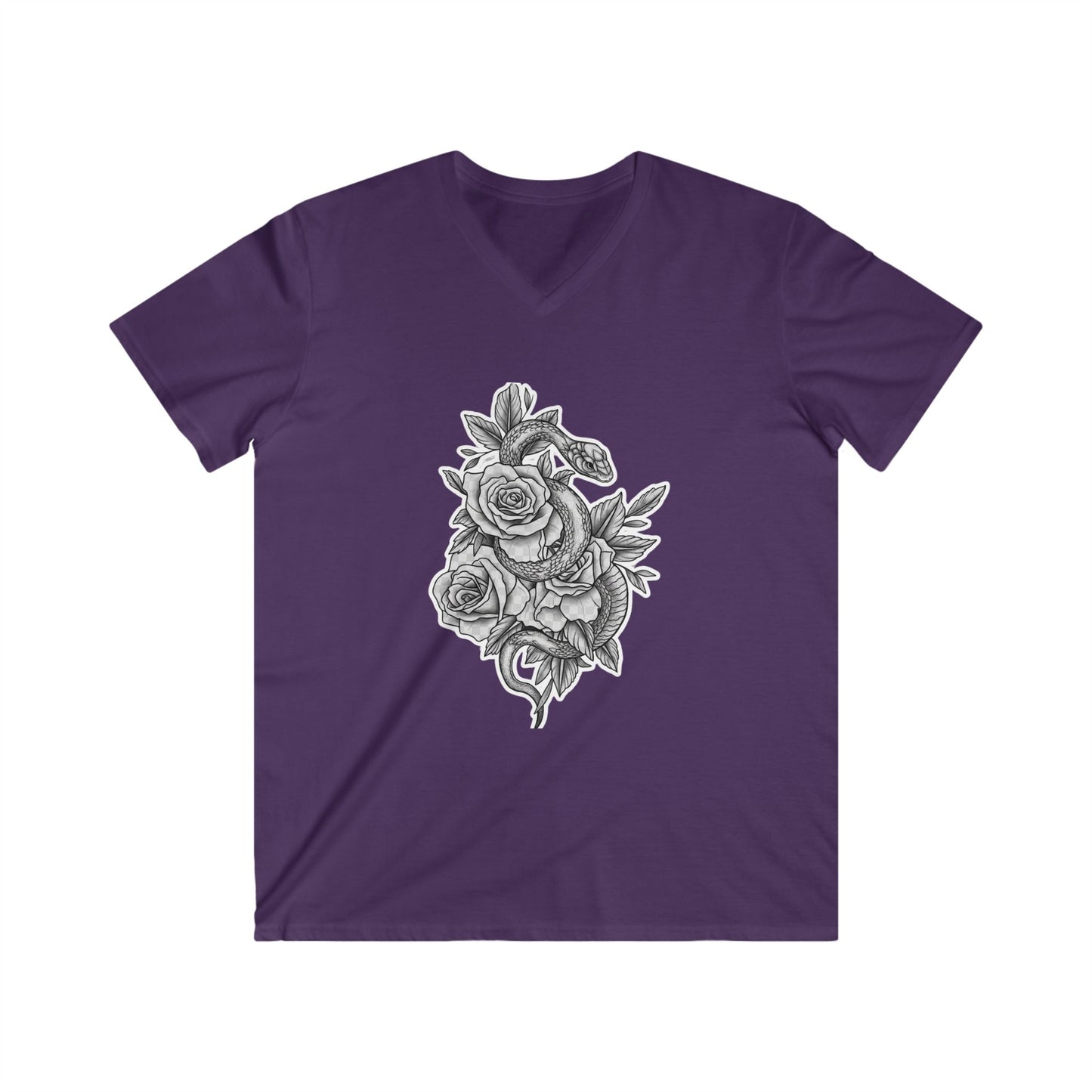 Snake & Roses Ladies Tshirt with V-neck