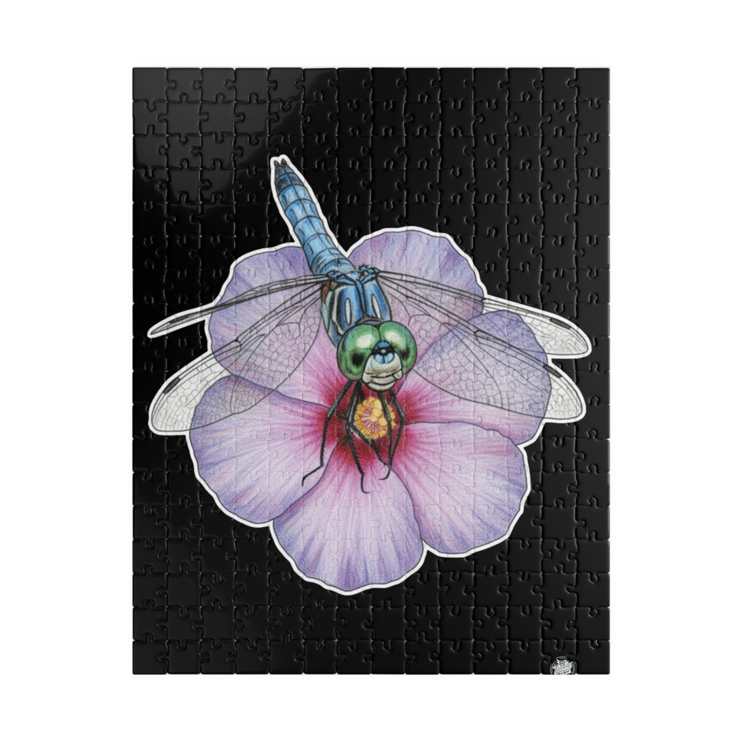 Dragonfly Hibiscus- Jigsaw Puzzle — 110/252/520/1014 - Piece Magical Artwork