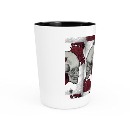 Skulls and Roses - Ceramic Shot Glass