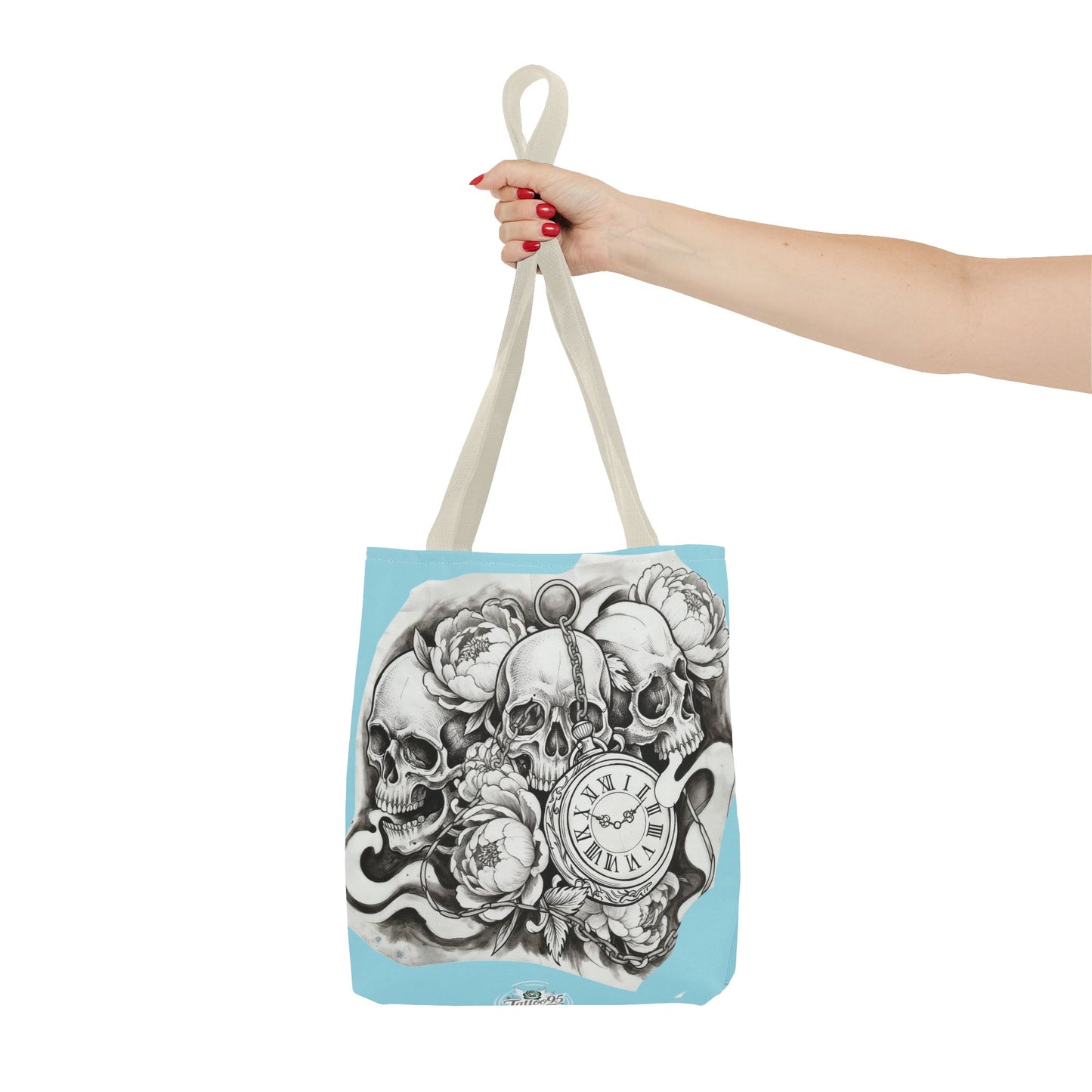 Skull Time - Tote Bag — Gothic Vintage Tattoo Art