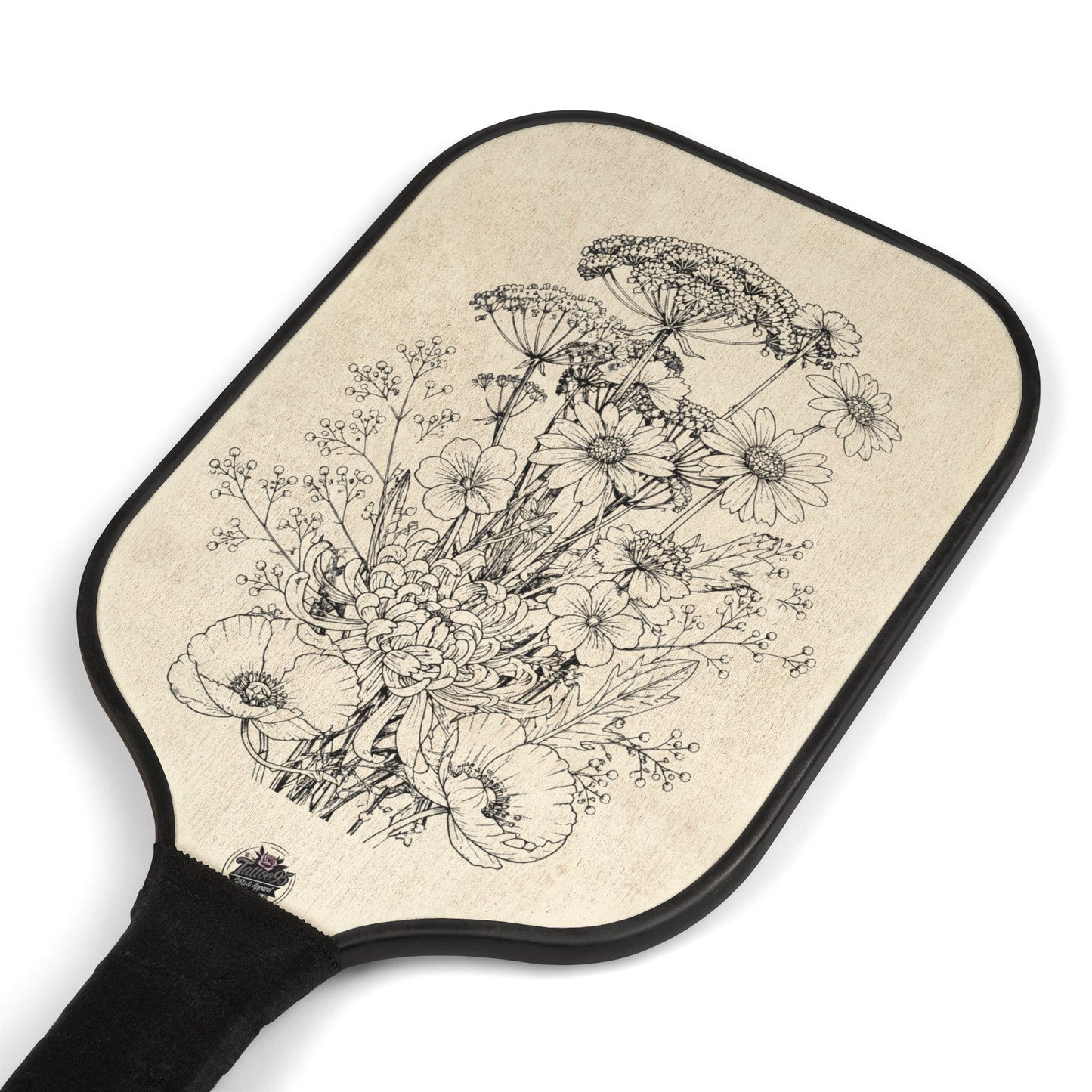 Wildflowers Tattoo Artwork - Pickleball Kit