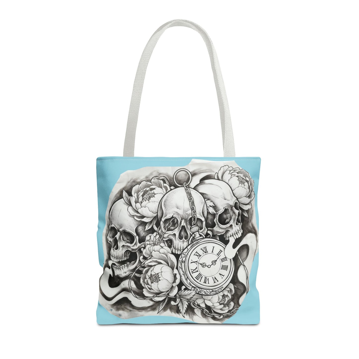 Skull Time - Tote Bag — Gothic Vintage Tattoo Art