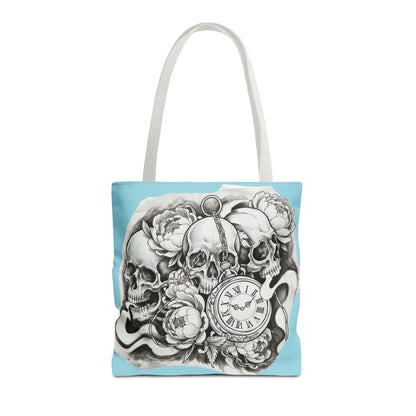Skull Time - Tote Bag — Gothic Vintage Tattoo Art