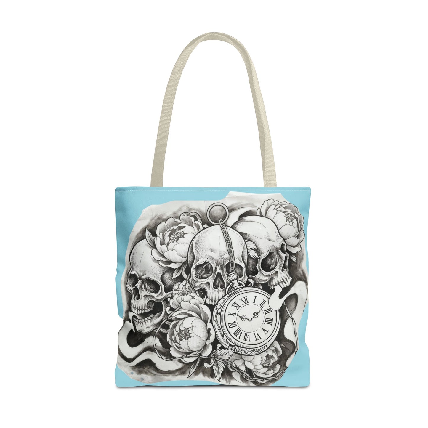 Skull Time - Tote Bag — Gothic Vintage Tattoo Art