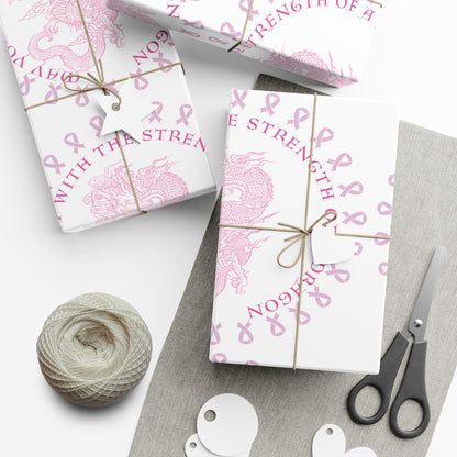 Dragon Strength Gift Wrap Paper — "May You Fight With the Strength of a Dragon" Tattoo Artwork