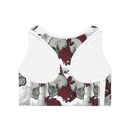 Skulls and Roses - Sports Bra