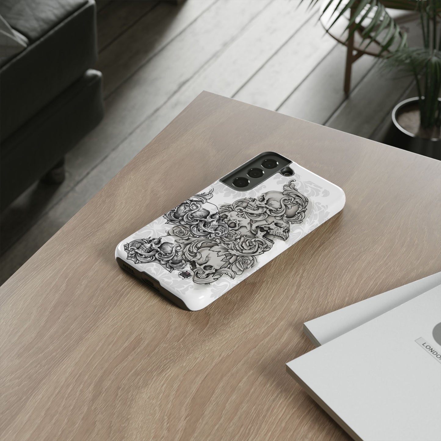 Cascading Skulls - Tough Phone Cases Available in most Galaxy series.