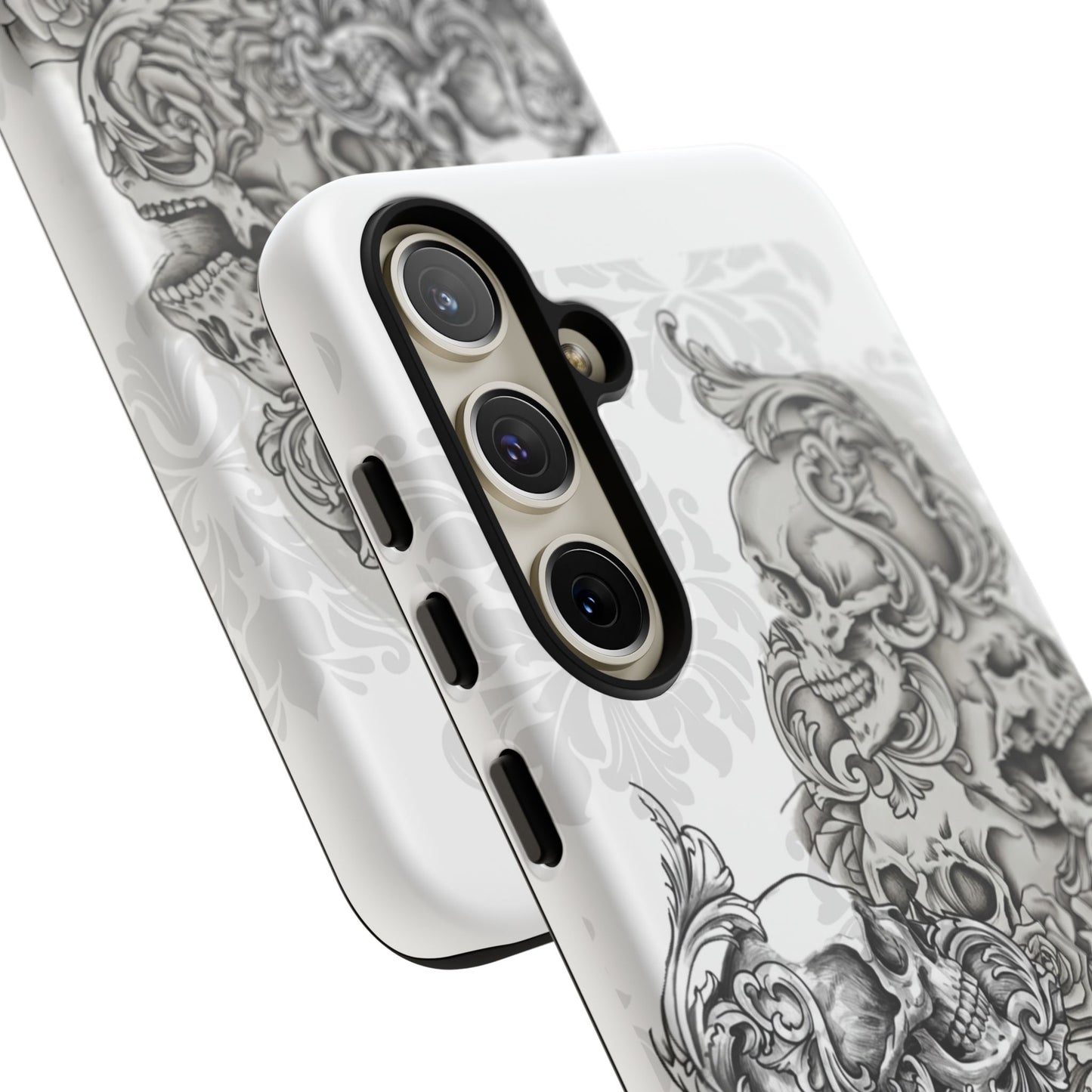 Cascading Skulls - Tough Phone Cases Available in most Galaxy series.