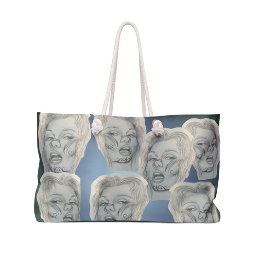 Lovely Lady Tattoo Weekender Bag — Oversized Beach & Travel Tote