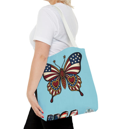 Butterflies Are Free Patriotic Celebration Tote Bag