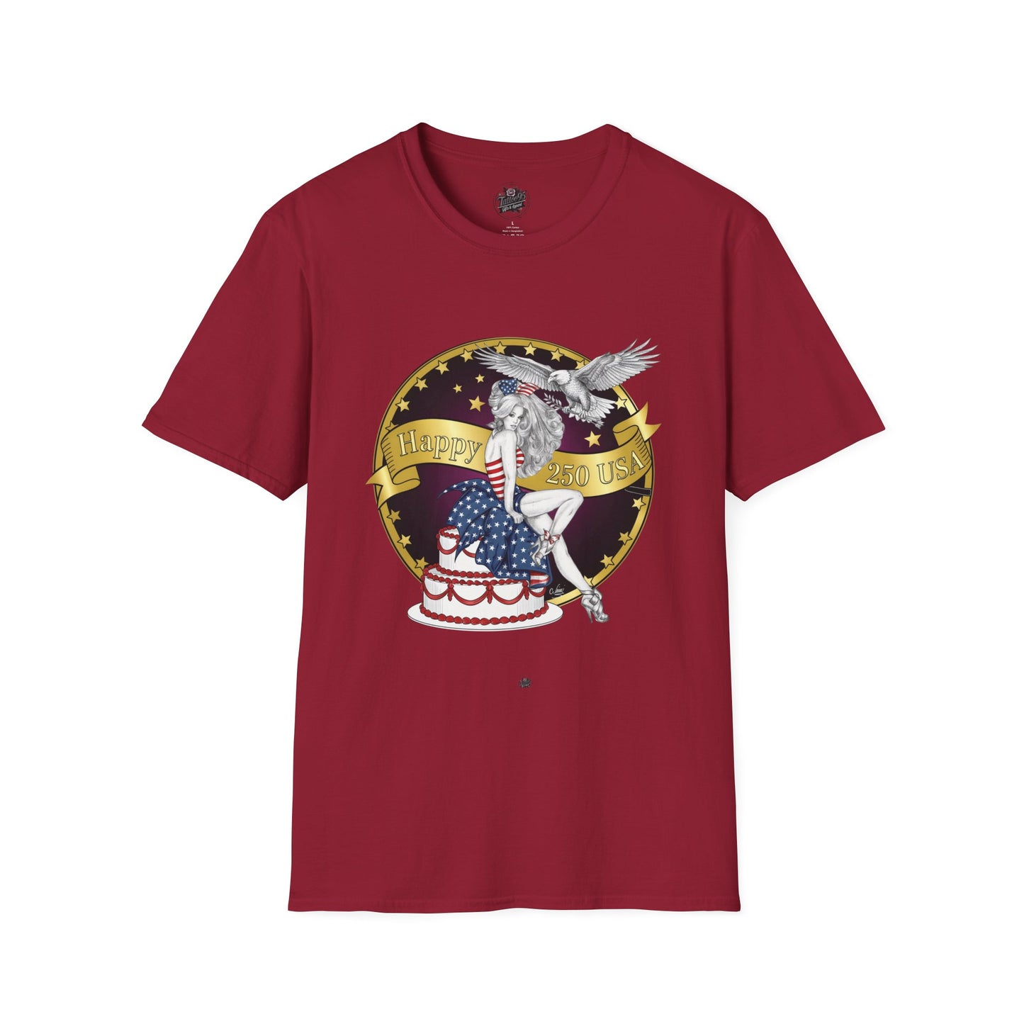 Patriotic '250 Years of Faith in the USA' T-Shirt — Happy Birthday America