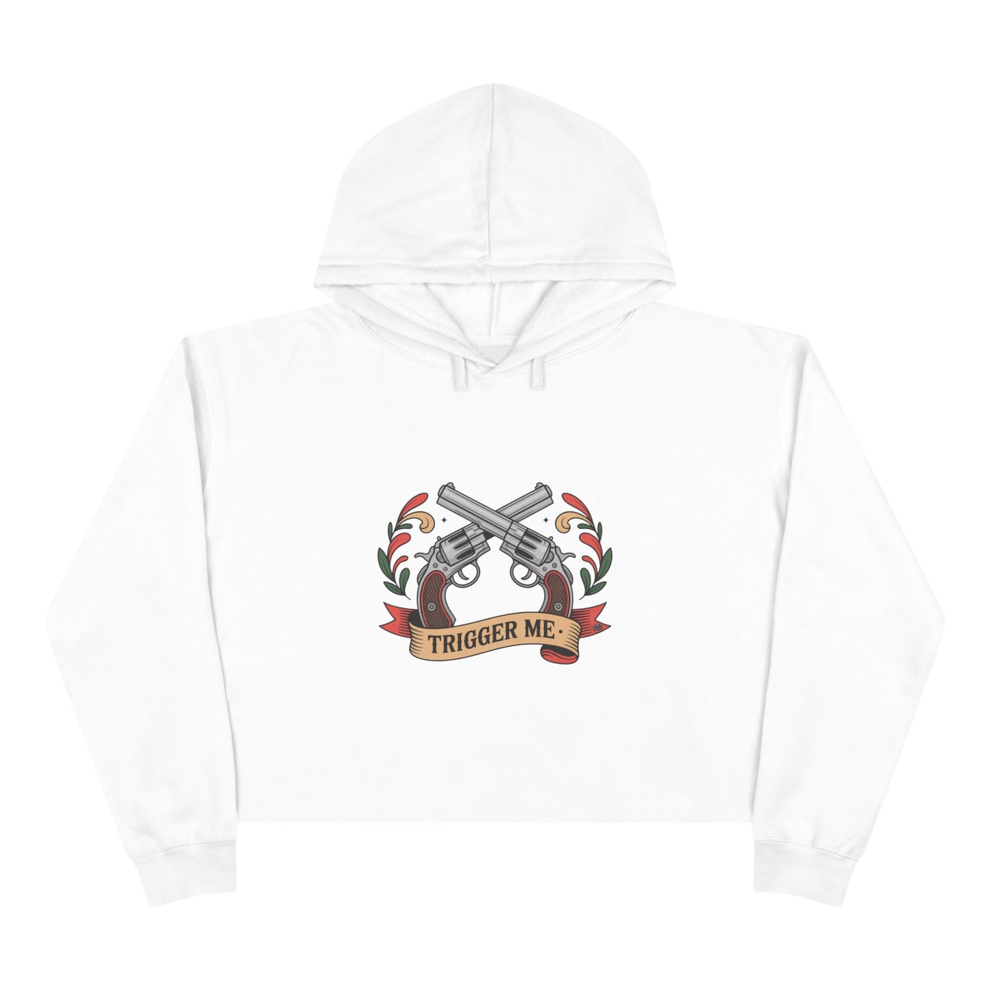 Trigger Me - Cropped Hoodie — Vintage Graphic
