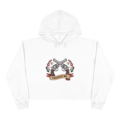 Trigger Me - Cropped Hoodie — Vintage Graphic