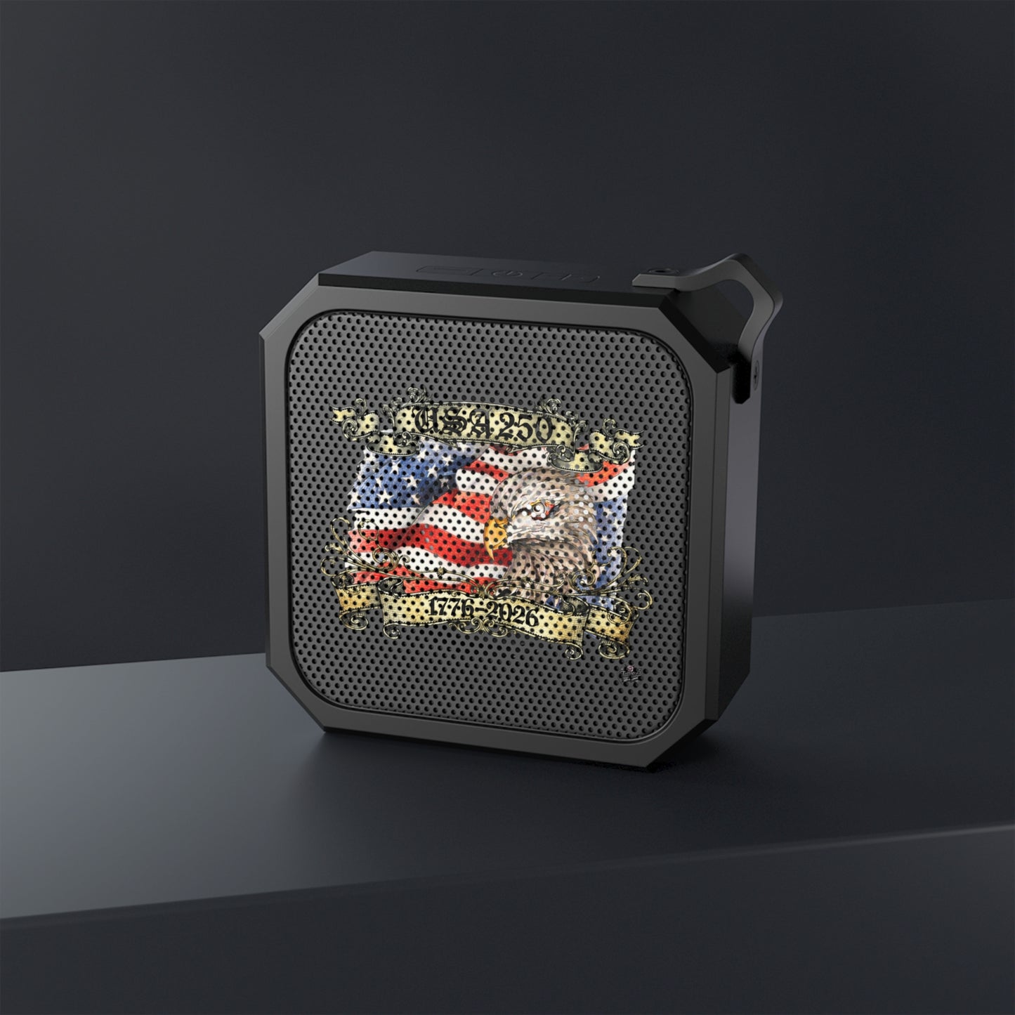 Happy 250 Birthday Eagle & Flag Tattoo Design Outdoor Bluetooth Speaker