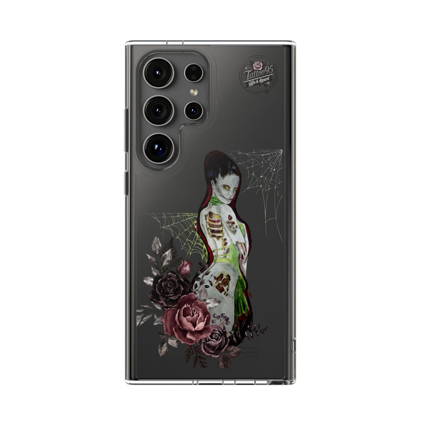 Zombie Lady Deadrah - Galaxy 24 Series & Galaxy 25 Series Phone Case - Black Background
