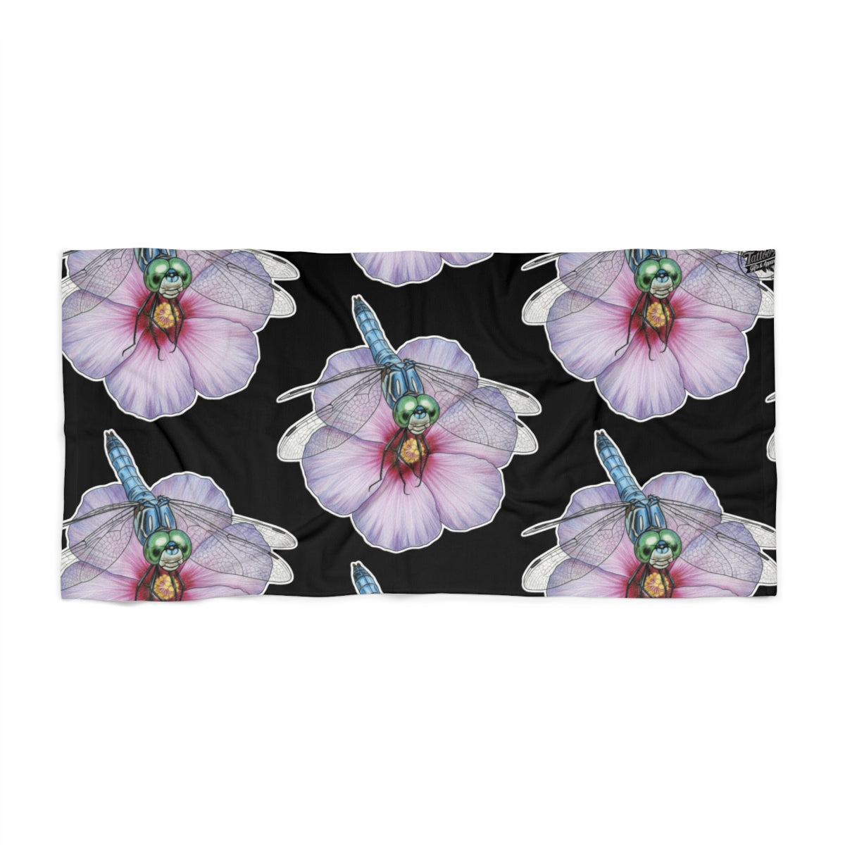 Dragonfly Hibiscus - Beach Towel