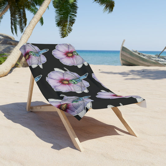 Dragonfly Hibiscus - Beach Towel