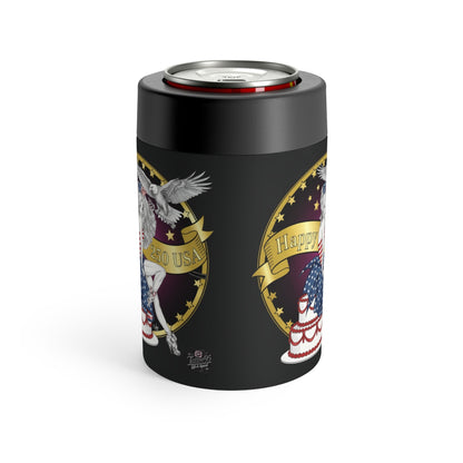 Liberty Lady 'Happy Birthday America' Can Holder — Insulated 12oz Cooler