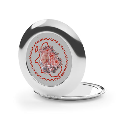 Gele Girl - Compact Travel Mirror — Portable Double-Sided Pocket Mirror