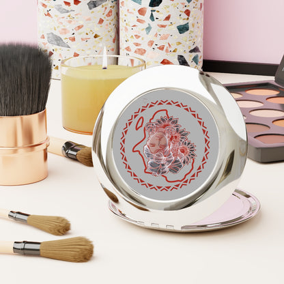 Gele Girl - Compact Travel Mirror — Portable Double-Sided Pocket Mirror