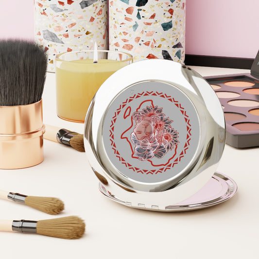 Gele Girl - Compact Travel Mirror — Portable Double-Sided Pocket Mirror