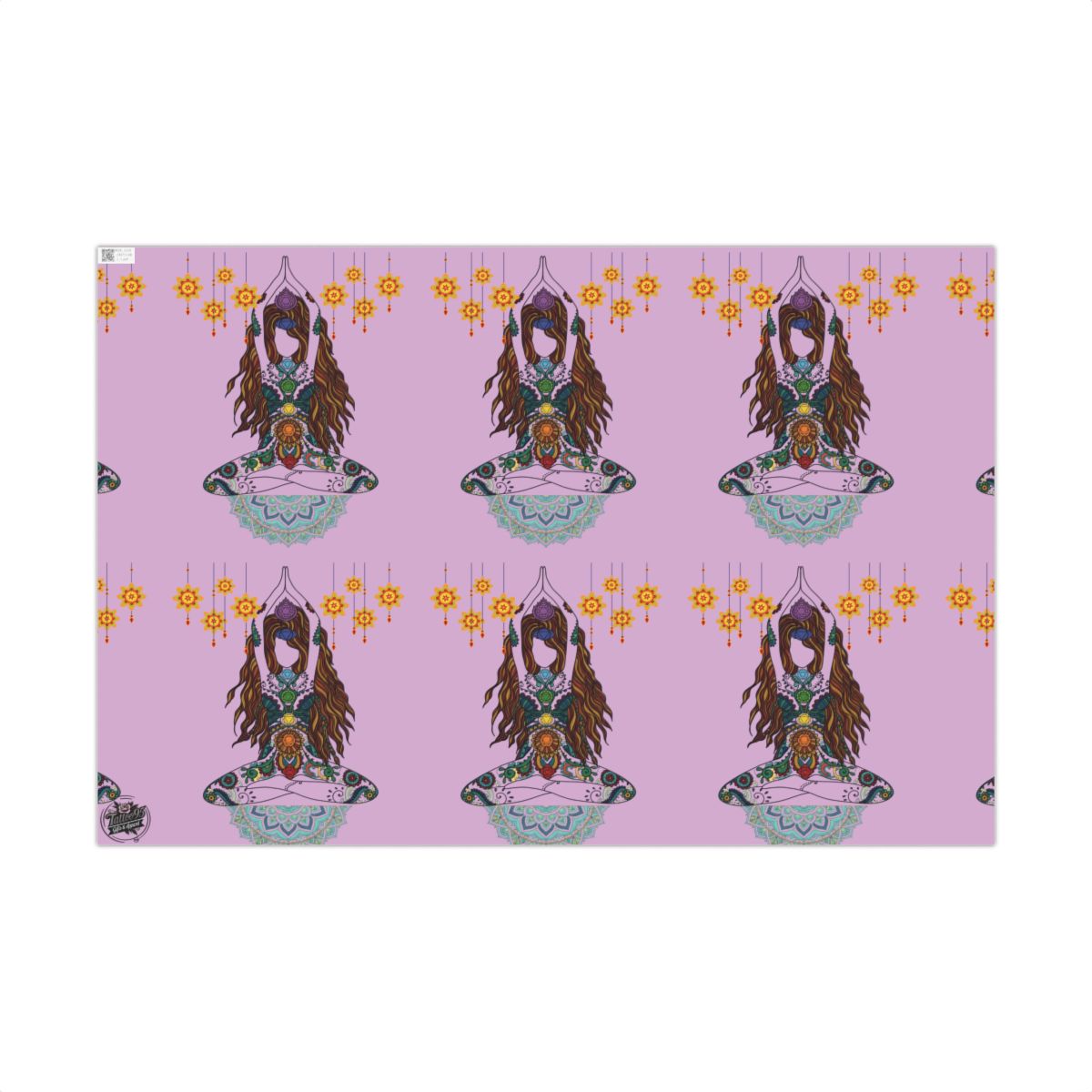 Yoga Goddess Meditation Lotus Mandala - Gift Wrapping Paper